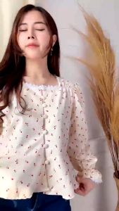 MODIS - Rozie Lace Cute Blouse / PAKAIAN WANITA / ATASAN WANITA / BLOUSE / BLUS