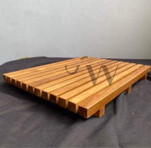 Nampan saji/placemat japanese tray kayu jati perhutani