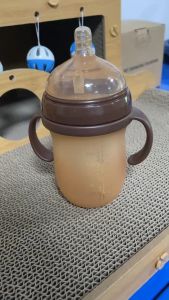 Minitutu Wide Mouth Silicone Bottle Mimics Breastmilk Nano Silver Full Soft Break Nursing Bottle