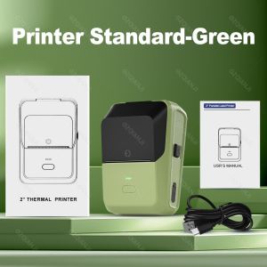 Pocket P2 Mini Thermal Label Printer Inkless Bluetooth Portable Label Sticker Machine 20-50mm Width Adhesive Printing