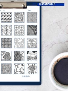 A4 Line Drawing Practice Paper Block Blank Zen Doodle Practice Book 4/6cm Pen Control Training Daily Check-In Creative Notebook