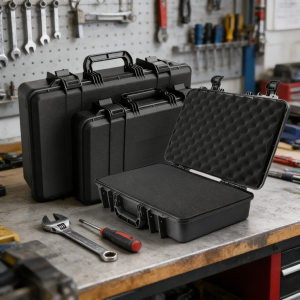 1pc Toolbox Rectangular Outdoor Monitoring Equipment Dampproof Protective Plastic Case Photographic Equipment Storage Box