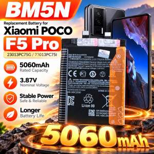 BM5N 5060mAh Replacement Battery for Xiaomi POCO F5 Pro 23013PC75G 23013PC75I 3.87V
