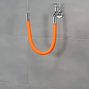 30/50/75cm Universal Faucet Extension Extender 360°Free Bending Flexible Hose Water Tap Extension Hose