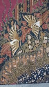 Batik Keluarga Sarimbit Couple Ayah Ibu Dan Anak Motif Manuk Tarung Merah