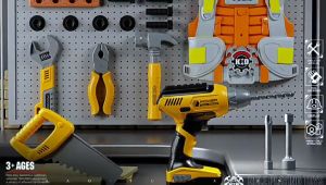 ของเล่นเด็ก กระเป๋าเครื่องมือช่างไขควงไฟฟ้า YUE QIANG POWER TOOLS NO.T013