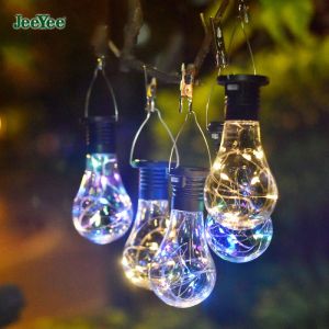 JeeYee Solar Mason Lights Crack Hanging Light Ball Glass Jar Light LED Solar Lamp Outdoor Garden Decoration Tree Light Copper Wire Light Christmas Light Birthday Gift Mood Light