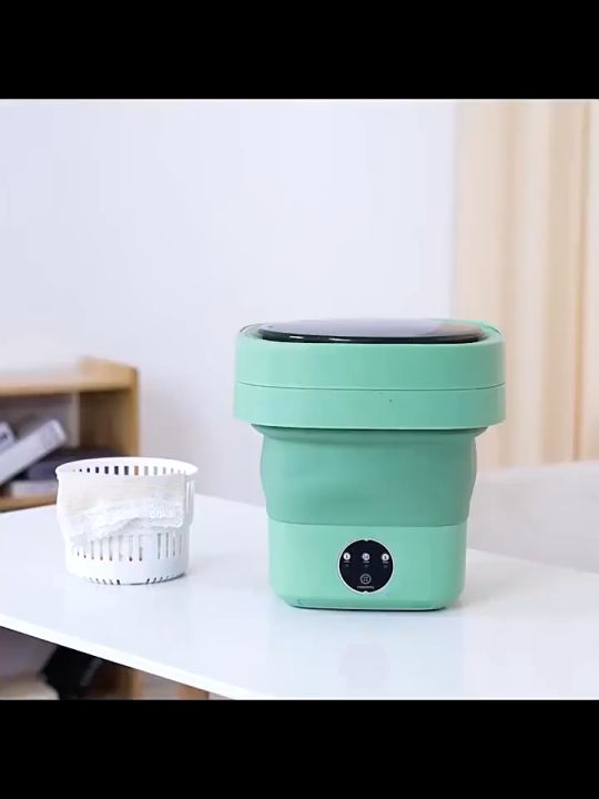 Máy Giặt Mini Cho Bé Máy, Giặt Đồ Mini Gấp Gọn, Giặt Tất, Đồ Lót Di Động Vắt Khô Khử Khuẩn Bằng Ánh Sáng Xanh Đèn