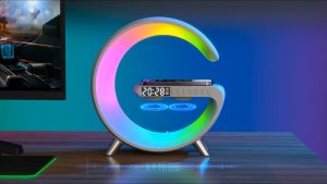 ลำโพงบลูทู ธ Bluetooth 5.0 เครื่องชาร์จแบบไร้สาย ไฟกลางคืน RGB