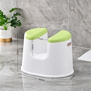 Japanese Style Bathroom Anti-Slip Shower Stool Adult Small Chair Toilet Seat Folding Chair Plastic Material Home Furniture