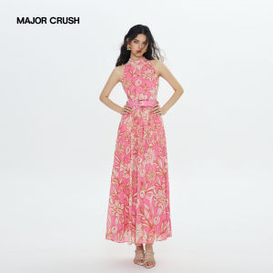Resort Style Pink and Red Dress