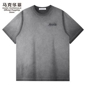Mark Fairwhale | Cotton Short Sleeve T-shirt Men Summer New Streetwear Round Neck Top