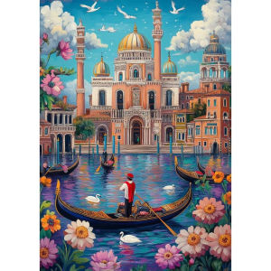 BILIBILI | Paper Jigsaw Puzzle 500/1000/1200/2000PCS Castle Landscape Scenery DIY Craft Hobby Wall Decor Gift