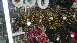 [HCM]Vòng tay chuỗi đá mã não đen khắc chú Omani-nhiều cỡ ly