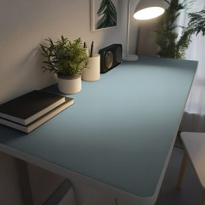 Black Leather Computer Mat Gaming Tablecloth Waterproof Luxury Matte Large Desktop Protection Pad Nordic Style Home Textile