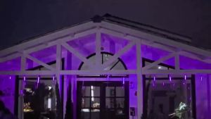 2Pcs Meteor Shower Lights 8 Falling Rain LED Tube String Lights USB Powered 6 Colors for Garden Patio Christmas Decor