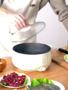 Panci listrik + Steamer  serbaguna 22cm Rose 168/Panci multifungsi elektrik 22 liter serbaguna
