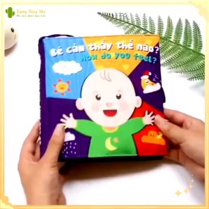 Sách vải cho bé sơ sinh từ 0-4 tuổi: Bé cảm thấy thế nào Xương Rồng Nhỏ