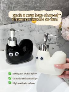 XIAOHUANGLU | Aesthetic Bathroom Decorative Ceramic Refill Bottle Dispenser
