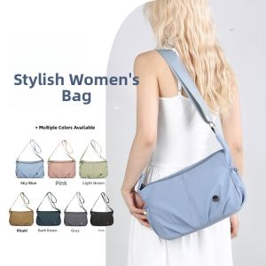 Fashionable Casual Commuter Womens Crossbody Bag Single Shoulder Bag Foldable Nylon Material Daily Match Universal Size