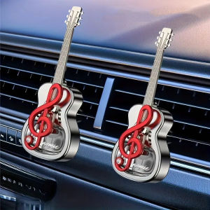 Guitar Car Air Freshener With Essential Oil With Fragrance Plating Auto Air Vent Aromatherapy Perfume Car Interior Decoration
