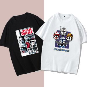 Hot Toys | Starwars Cotton T-shirt Short Sleeve Loose Half Sleeve Mens Student Casual Shirt Summer Youth Shirt