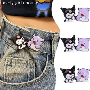 【♡Lovely girls house♡】1 Pair เข็มกลัดการ์ตูน Kulomi Baku ปรับได้เข็มขัดเอวกางเกงยีนส์กระโปรงเปลี่ยนเอวชิ้นส่วนยึดถอดออกได้