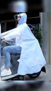 Áo Mưa Cánh Dơi 1 Đầu Phía Trước Trong Suốt Cho Mẹ Và Bé A.B