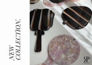 URPALS กระจกแต่งหน้าหินอ่อน งานพรีเมี่ยมเกาหลีเกาใจ กระจกพกพา กระทัดรัด