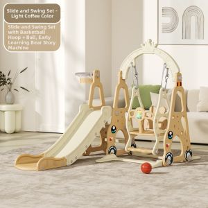 BONINGYU | Car-Shaped Multi-Function Indoor Slide with Swing
