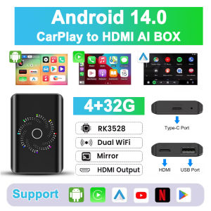 ANYFAR | Full Android Ai Box Wireless CarPlay &Android Auto & HDMI For Netflix YouTube 2.4Ghz &5Ghz WiFi Auto Connect