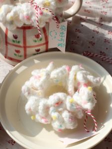 Handmade Original Rainbow Sugar Cute Knitted Hair Ties Fresh out New Fashionable Hair Accessories Freshly Knitted Multiple Pieces