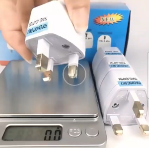 Adaptor A2 UK 3 Pin Tourism TravelAdaptor Conversion Plug