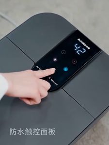 Folding electric foot bath barrel foot massager wireless remote control timing LCD display household massage foot bath heating electric constant temperature health artifact fumigation foot bath barrel  manowshopz