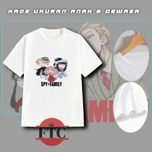 baju Kaos anak perempuan Spy x family/baju anak anya forger/t-shirt anime anak murah
