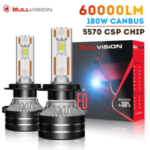 K5C H7 LED 60000LM Headlights Canbus 4300K 8000K H1 H4 H11 9012 HIR2 H8 H9 9005 9006 HB3 HB4 High Power 6000K 5570 CSP Chips