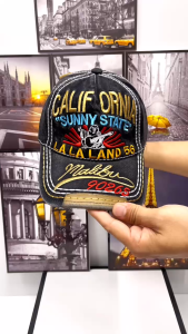 Nón Kết Jean Thêu Ông Địa CaLi Cao Cấp From Chuẩn Lòng Sâu.