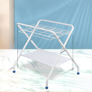 Baby Bathtub Stand Shower Rack Baby Caring Table Bath Table Newborn Useful Tool for Baby Shower Avoid Bending Support Frame