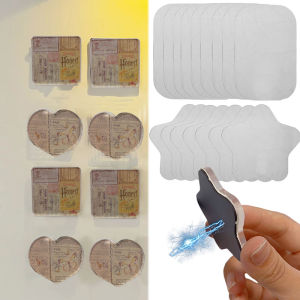 Polocat Handmade Magnetic Refrigerator Magnets Homemade Transparent Square Bricks Ins Square With Magnetic Piece Acrylic Diy Round Material