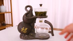 Bộ ấm chén pha trà bằng thủy tinh chịu nhiệt cao cấp hình đại bàng