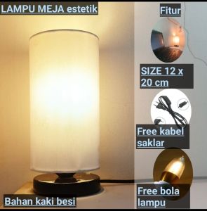 Lampu Tidur Estetik / lampu meja / lampu tidur / lampu nakas / lampu sudut kamar