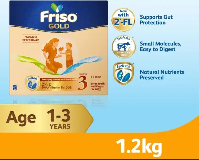 Friso Gold Step 3 Milk Formula 1.2kg Exp10/2027