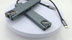 (SG Stock) 8-in-1 USB-C Hub Adapter | Multiport Expansion Dock for Laptop / MacBook / iPad4K HDMI 100W PD USB C Port USB 3.0 RJ45 Ethernet SD/TF Card Reader