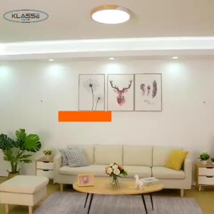Đèn TrầnĐèn ốp viền gỗ KT 40cmĐèn Ốp Trần Trang Trí Phòng Ngủ Phòng Khách Hiện Đại 3 Chế Độ Ánh Sáng (Bảo Hành 2 Năm)