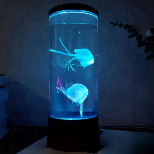 LED Jellyfish Aquarium Night Light 7-Color Changing Mood Lamp for Home Office Sleep Relax Gifts