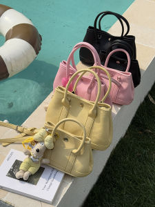 Fashionable Garden Bucket Bag Womens Handbag 2025 New Style Single Shoulder Crossbody Small Bag Soft PU Leather Leisure Tote Bag