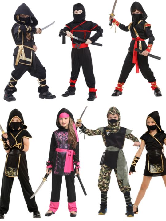 Halloween Kids Ninja Costume Boy Girl Little Boy Little Girl Costume