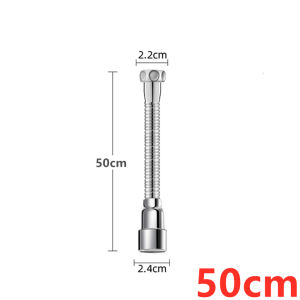 Universal Stainless Steel Faucet Extender with Anti-splash Head Nozzle Aerator And Extension Hose for Kitchen Sink