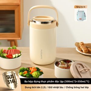 Fuguang | Hộp Cơm Bento Dung Lượng Lớn Cách Nhiệt Siêu Dài