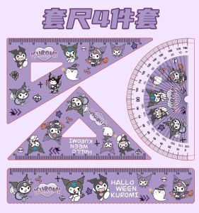 Bộ Thước Kẻ Hình Tam Giác Hình Con Gấu Dâu Tây Mới Bộ Dụng Cụ Học Sinh Đa Năng Bộ Dụng Cụ Vẽ Hình Học Cho Học Sinh Tiểu Học